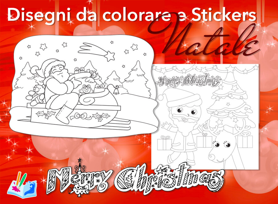 Natale da colorare e consigli utili per usare: matite, pastelli e pennarelli
