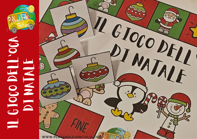 GIOCO DELL'OCA CARTACEO DI NATALE