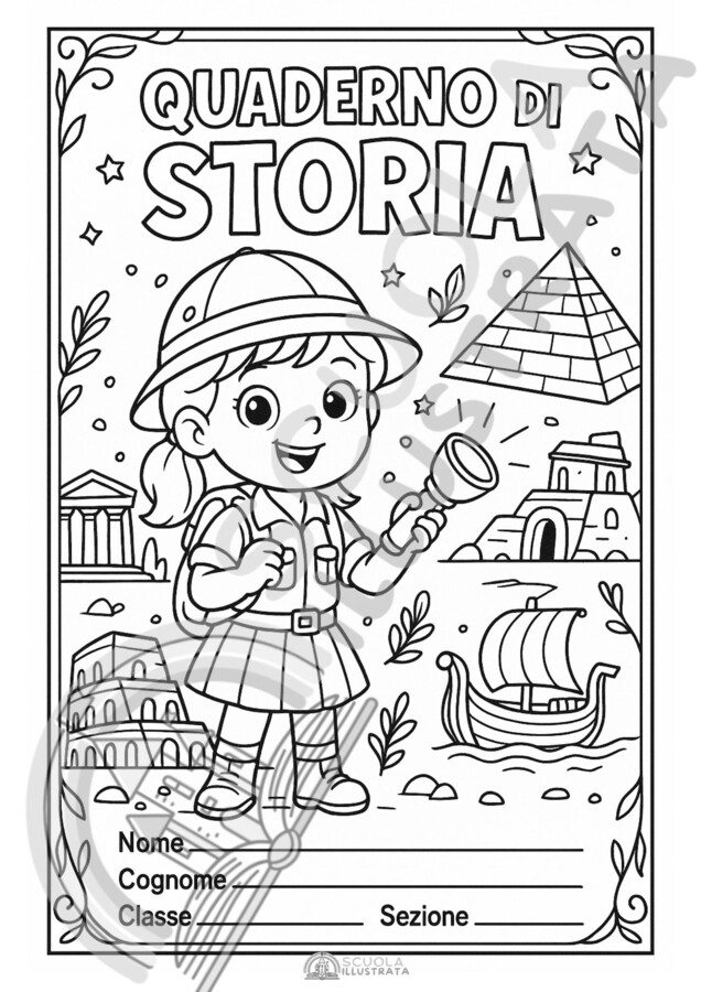 Copertine quaderni Storia per tutte le classi