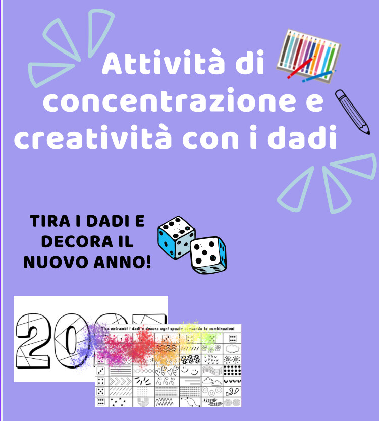 Attività creativa con i dadi