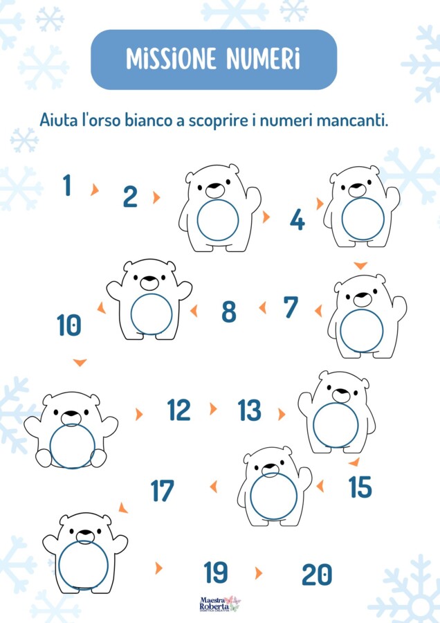 Contare fino a 20.