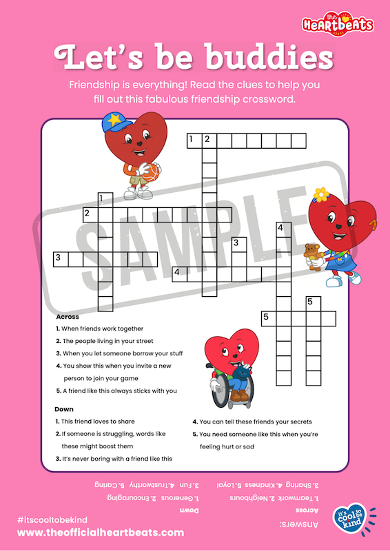 The Heartbeats - Let's be buddies - Crossword