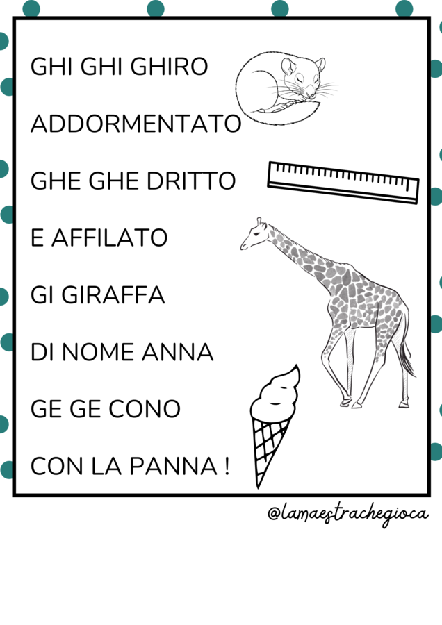 FILASTROCCHE C+G