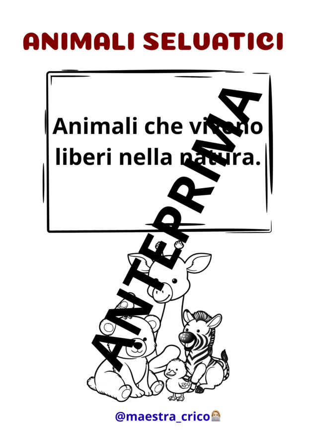 COSTRUISCO IL MIO LIBRETTO DEGLI ANIMALI
