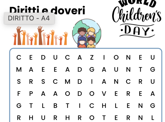 Crucipuzzle Diritti e Doveri