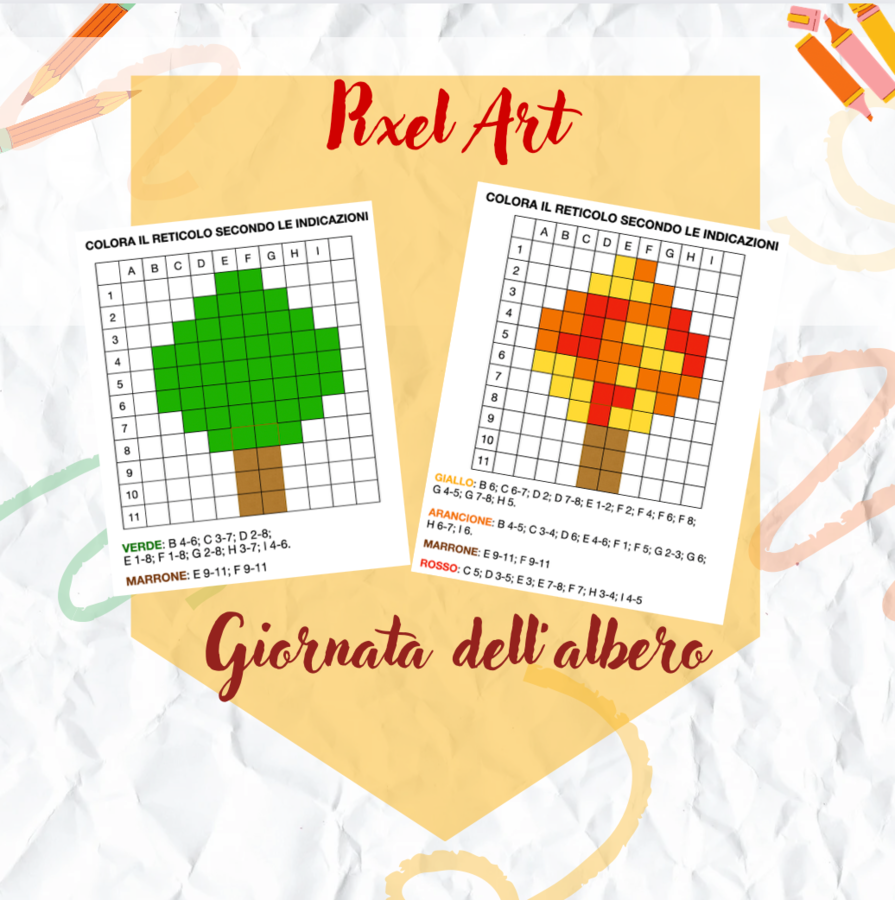 Pixel art - Giornata dell'albero - Autunno