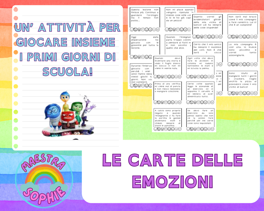 PRIMI GIORNI - GIOCO SULLE EMOZIONI A SCUOLA