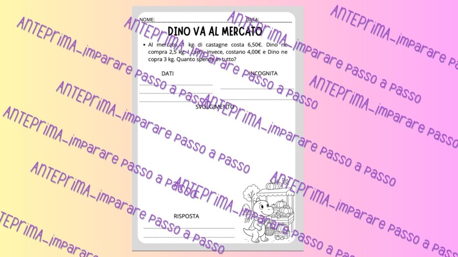 L'autunno di Dino canterino: schede didattiche di matematica per la primaria