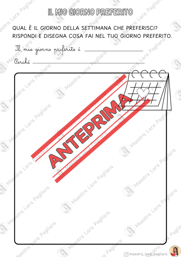 I giorni della settimana - percorso completo