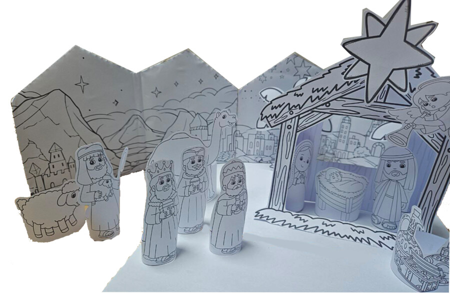 🎄 Presepe di Carta 3D – Un’attività didattica creativa per il Natale