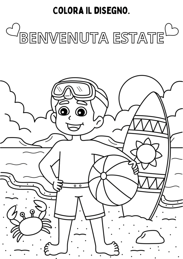 Il mio libro delle attività estate