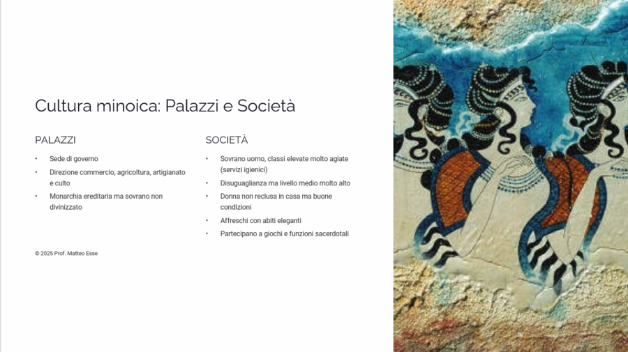 Creta e Micene: I Minoici, gli Achei e le Civiltà del Mediterraneo + Verifica (PPTX)