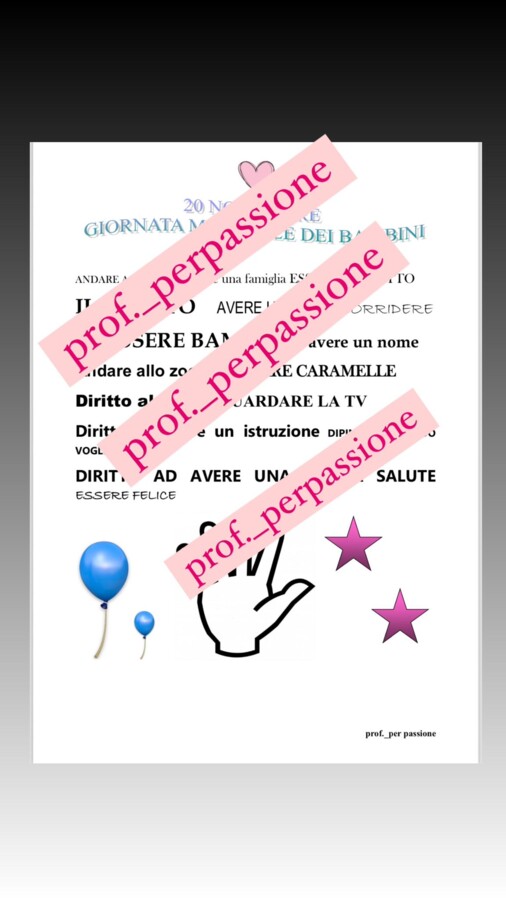 20 NOVEMBRE - GIORNATA MONDIALE DEI BAMBINI