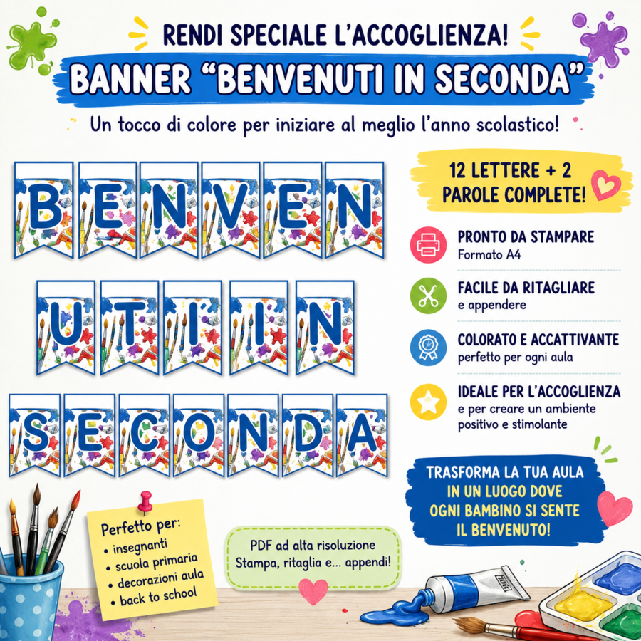 BANDIERINE: BENVENUTI IN SECONDA!