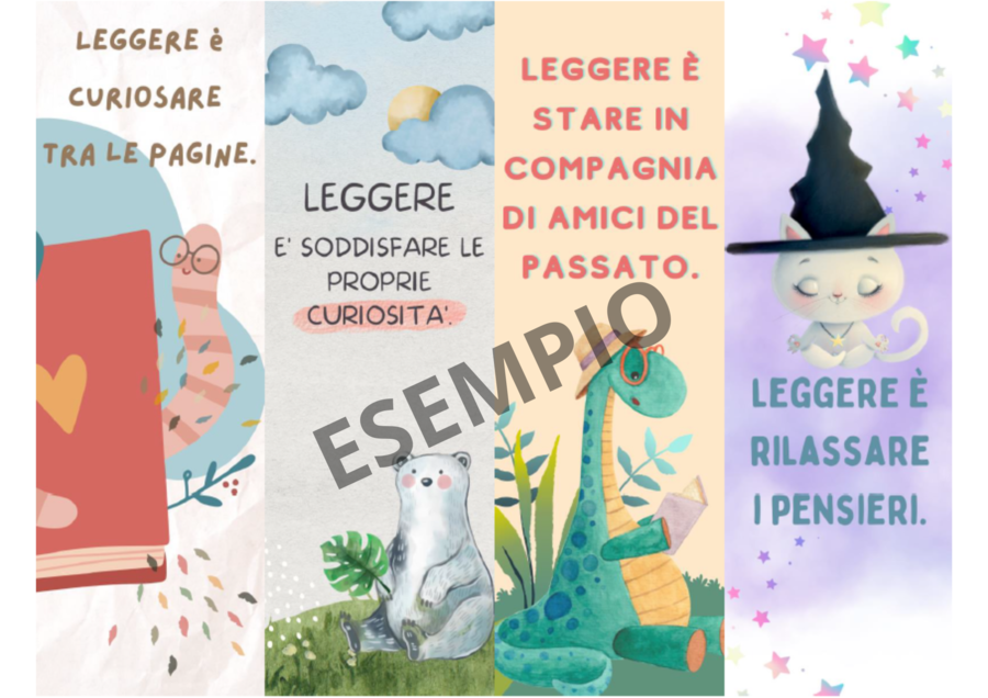 Segnalibri "Leggere è" per bambini
