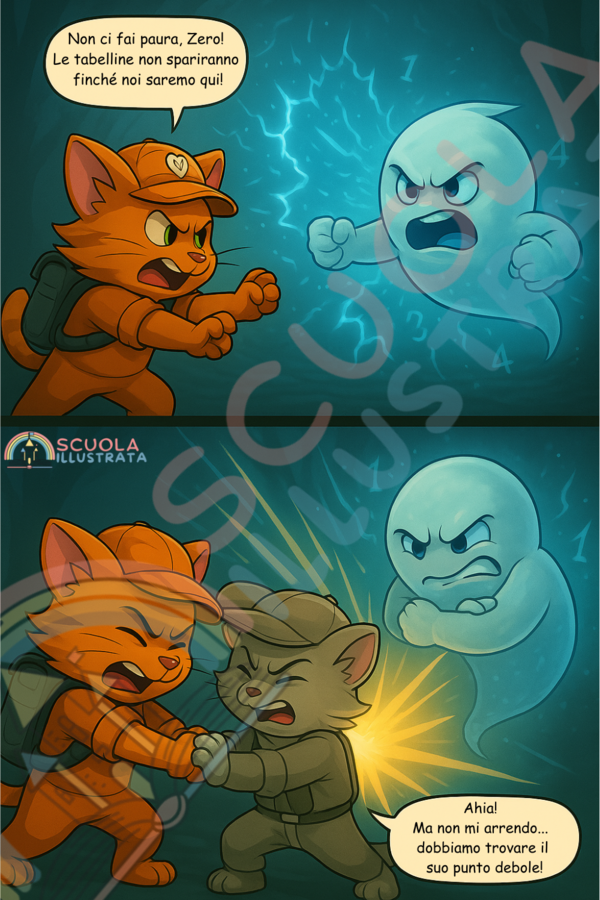 Gatto Tabellino e la missione MattoMatica - La furia di Zero | Fiaba illustrata Tabellina dello 0