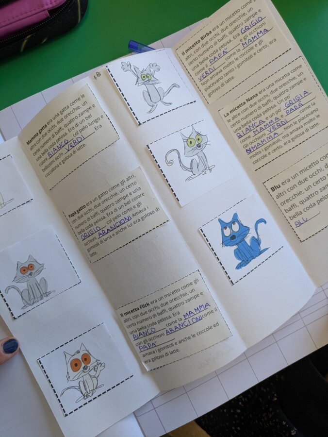 Giornata mondiale dell autismo : labpook storia del gattino blu con lavoro a stazioni