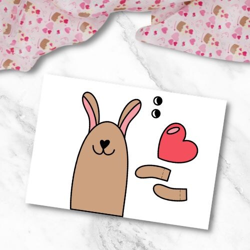 Lavoretti di San Valentino - animali con il cuore
