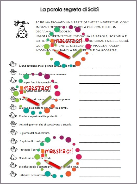 La scimmietta scova digrammi