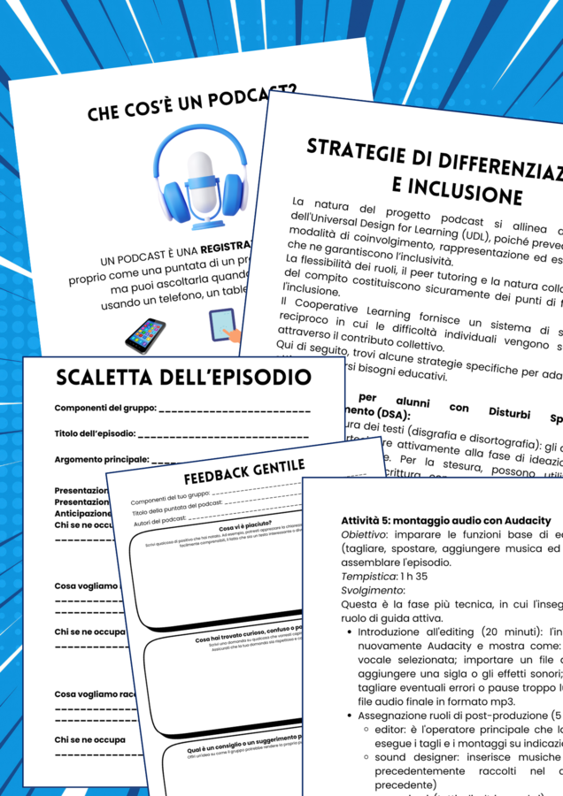 Realizzare un podcast a scuola con Audacity e Spotify: un percorso facile, pratico e pronto all'uso!