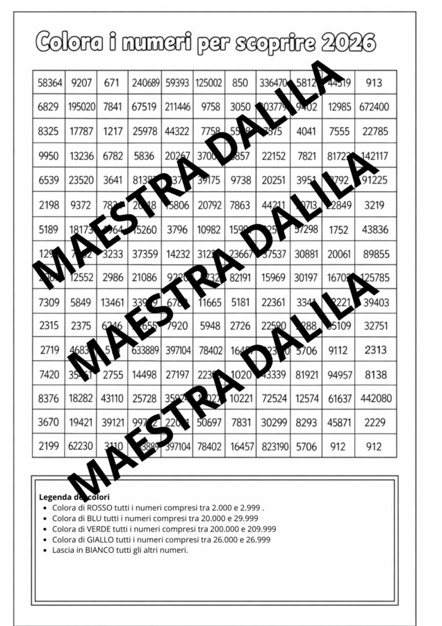 Attività rientro vacanze matematica classe quinta