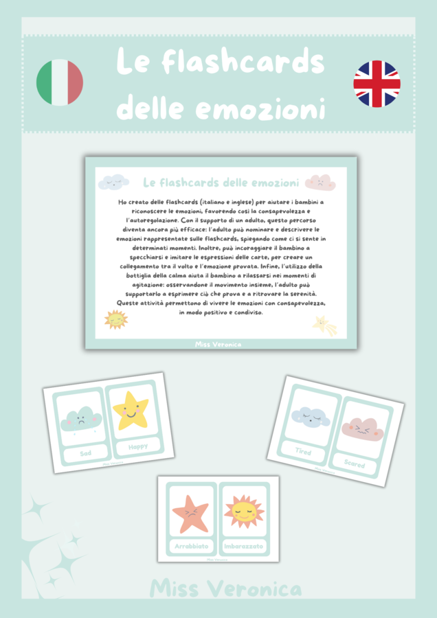 Le flashcards delle emozioni