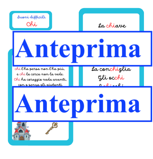 Nomenclature dei suoni difficili per leggere e per scrivere-chi/che