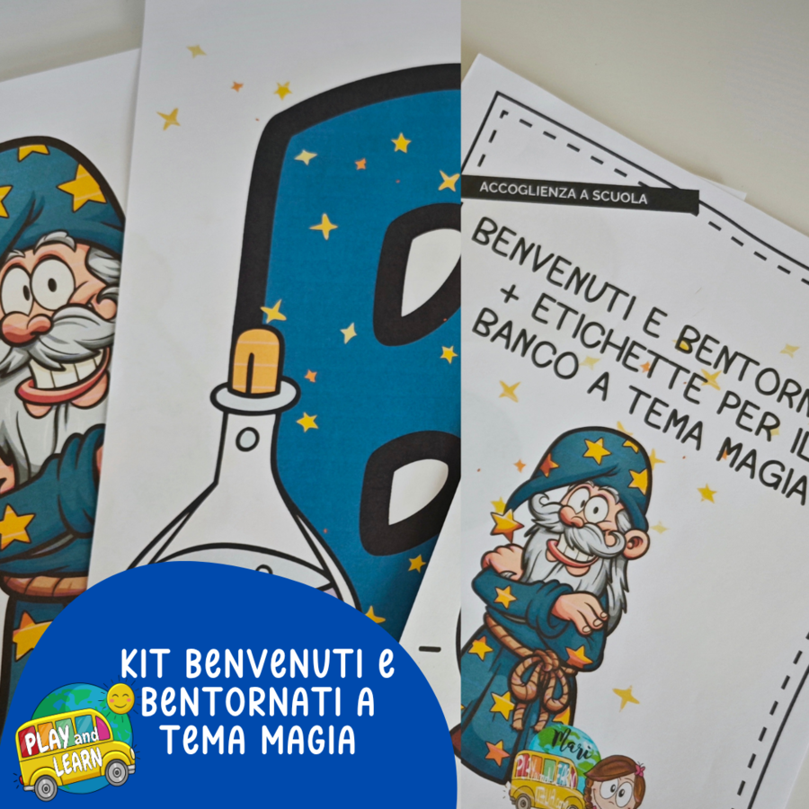 ACCOGLIENZA: KIT BENVENUTO E BENTORNATI A TEMA MAGIA