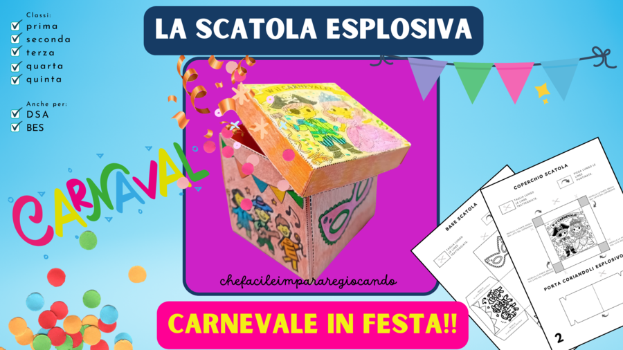 CARNEVALE - COME FARE UNA SCATOLA ESPLOSIVA - IL TESTO REGOLATIVO - TUTTE LE CLASSI - SCUOLA PRIMARIA
