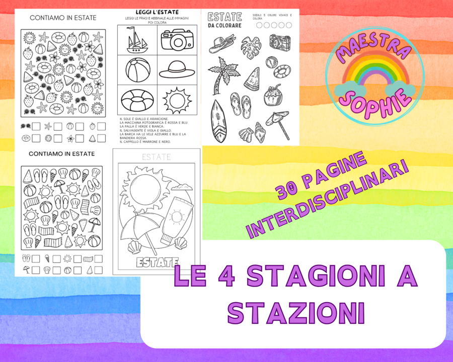 LE 4 STAGIONI - 30 PAGINE INTERDISCIPLINARI PER ATTIVITA' A STAZIONI