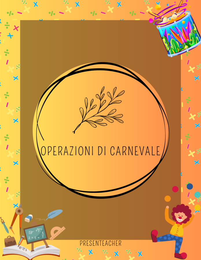 Attività matematiche di Carnevale - Carnival Maths Activity
