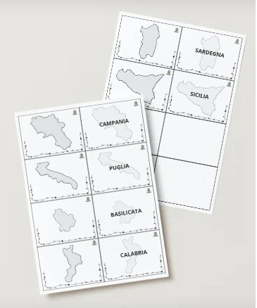 Italia meridionale e isole - Carte regioni