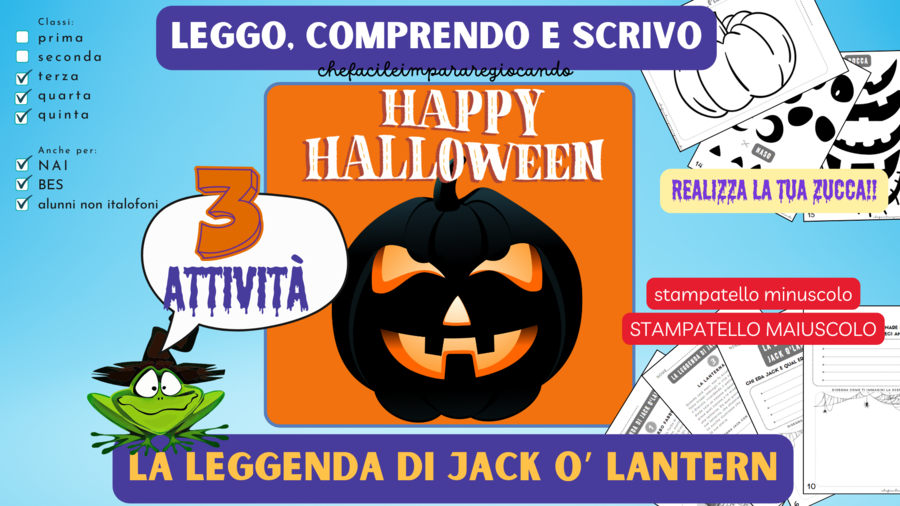 HALLOWEEN - LEGGENDA JACK O' LANTERN - SCUOLA PRIMARIA - TERZA QUARTA QUINTA