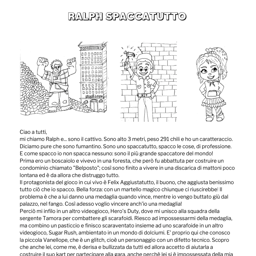 Ralph Spaccatutto - schede didattiche