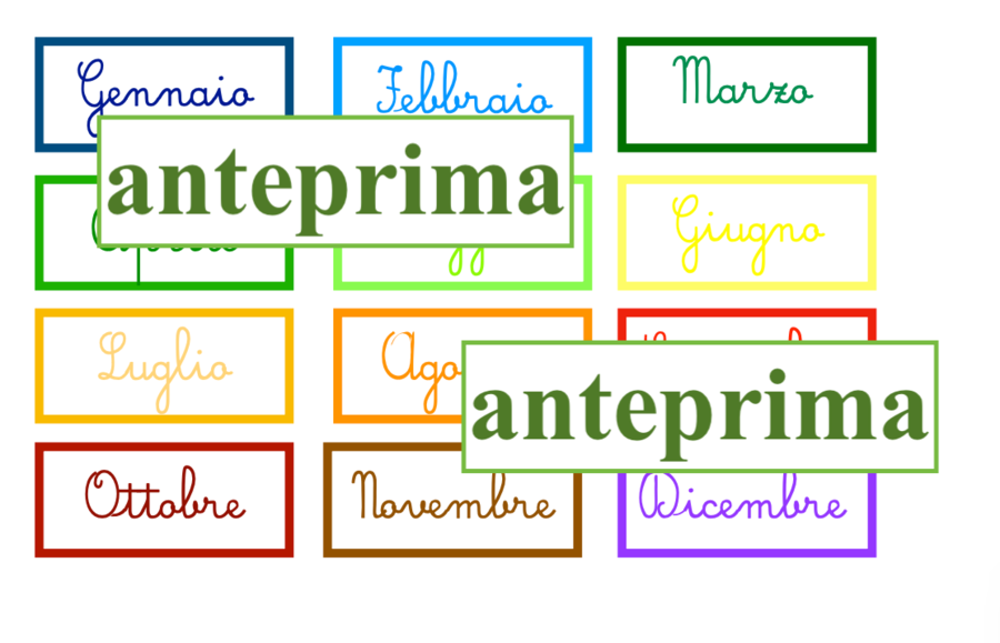 Concretizzare il tempo- catena dell'anno Montessori