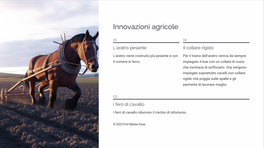 La Rinascita dell'Anno Mille: Demografia, Agricoltura e Innovazioni (PPTX)