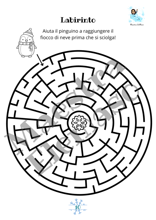 Giochi riempitempo a tema inverno