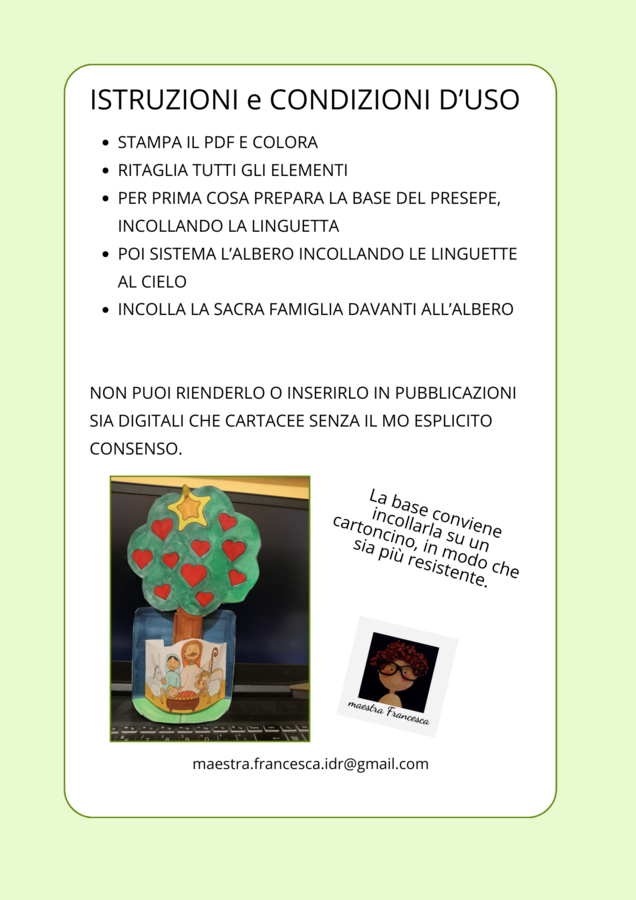 Presepe con albero CRAFT
