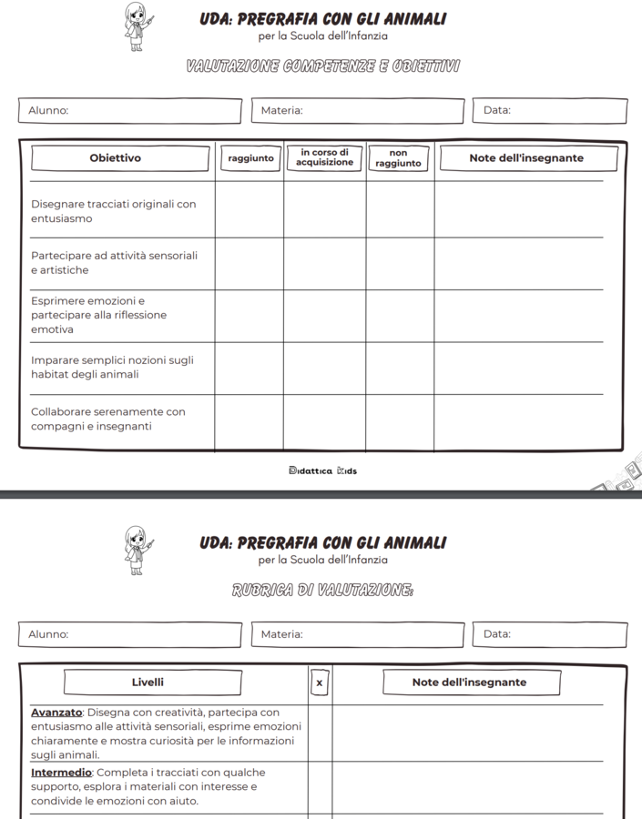 Pacchetto 6 Unità Didattiche di Apprendimento (UDA)
