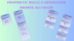 Proprietà delle 4 operazioni pronte all'uso!