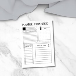 Planner giornaliero da stampare in PDF