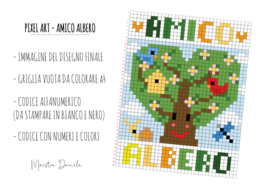 PIXEL ART AMICO ALBERO – GIORNATA NAZIONALE DEGLI ALBERI – 21 NOVEMBRE