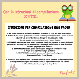 one-pager/scheda libro