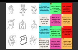 Calendario avvento inglese - brevi filastrocche da illustrare