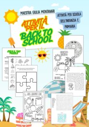 KIT ATTIVITÀ PER IL BACK TO SCHOOL (scuola infanzia e scuola primaria)