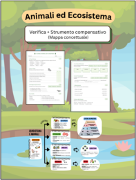 Kit Animali ed Ecosistema (Verifica + Mappa Inclusiva)🐾
