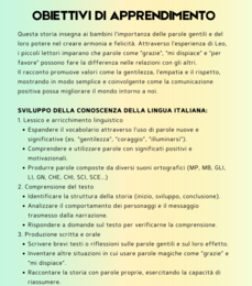 "LEO e la magia delle PAROLE" - Albo illustrato con proposte di Attività Didattiche. Ottima attività per promuovere lo sviluppo della letto-scrittura di parole con i principali suoni ortografici. Un libro educativo: insegna la gentilezza e l'amicizia ai 