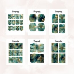 Libellule - 95 elementi decorativi da stampare