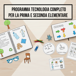programma tecnologia completo per la PRIMA e SECONDA ELEMENTARE