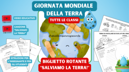 GIORNATA MONDIALE DELLA TERRA: BIGLIETTO POP-UP ROTANTE